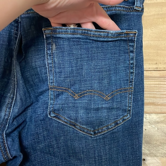 American Eagle Outfitters size 34x36 Slim Straight Medium Wash Stretch Jeans - Picture 10 of 15